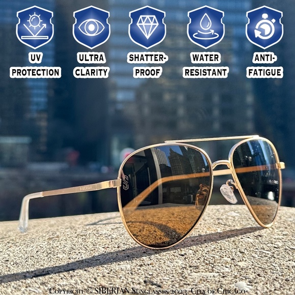 🇺🇸BROWN Classic GOLD Frame Pilot Aviator Unisex 60mm Standard size Sunglasses - Picture 6 of 15